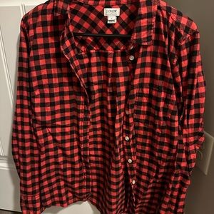 J Crew Buffalo Plaid Flannel